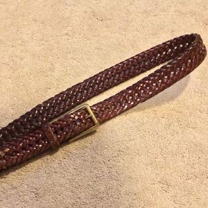 Allen Edmonds Braided Leather Belt - Brown